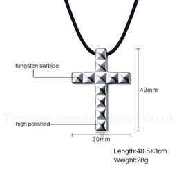 Unisex Tungsten Pendant Tungsten Cross PN-752