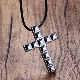 Unisex Tungsten Pendant Tungsten Cross PN-752