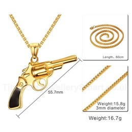 Men's Titanium Pendant Revolver PN-771