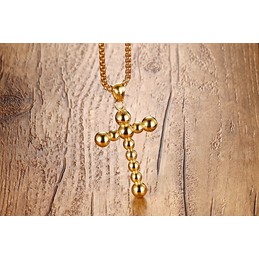Men's Titanium Pendant Cross PN-677