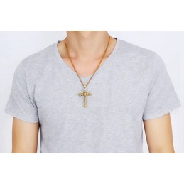 Men's Titanium Pendant Cross PN-677