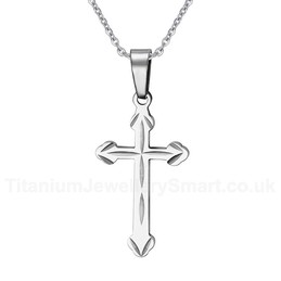 Unisex Titanium Pendant Cross PN-300