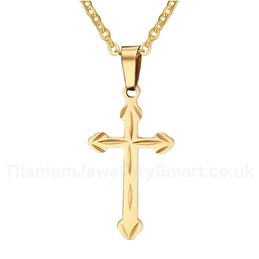 Unisex Titanium Pendant Cross PN-300