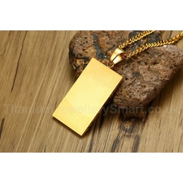 Men's Titanium Pendant American Flag PN-894G