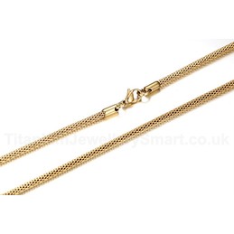 Unisex Titanium Necklace 24 Inch Mesh NC-071