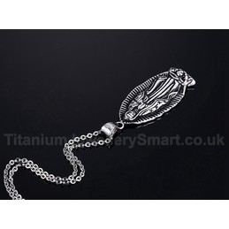 Unisex Titanium Pendant Virgin Mary Tag PN-485