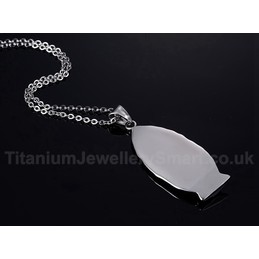 Unisex Titanium Pendant Virgin Mary Tag PN-485