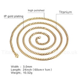 Unisex Titanium Necklace NC-140G