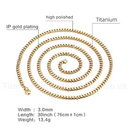 Unisex Titanium Necklace NC-140G
