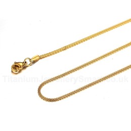 Men's Titanium Necklace Mesh NC-087