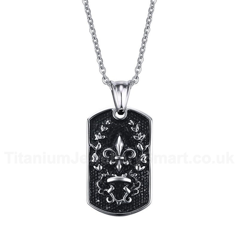 Men's Titanium Pendant Tag PN-482