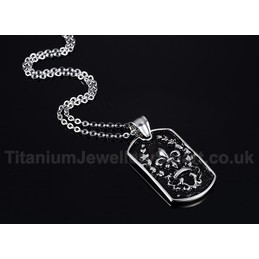 Men's Titanium Pendant Tag PN-482