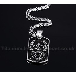 Men's Titanium Pendant Tag PN-482