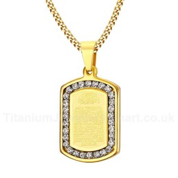 Men's Titanium Pendant Qur'an 32.3 mm PN-636G
