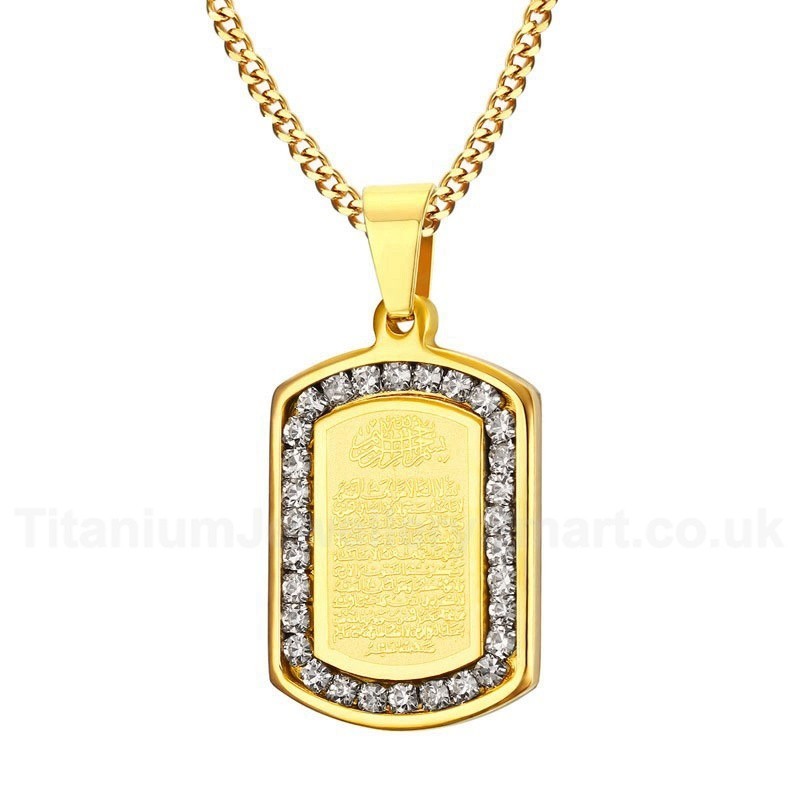 Men's Titanium Pendant Qur'an 32.3 mm PN-636G