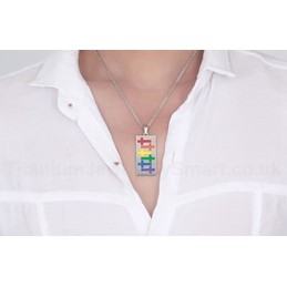 Unisex Titanium Pendant Cross P PN-036