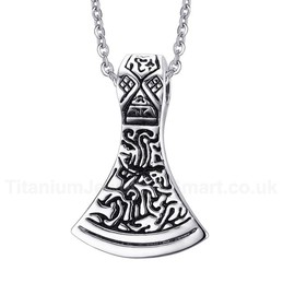 Men's Titanium Pendant Ax PN-492