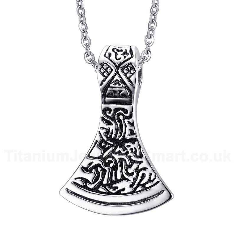 Men's Titanium Pendant Ax PN-492