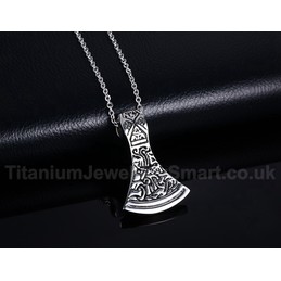 Men's Titanium Pendant Ax PN-492