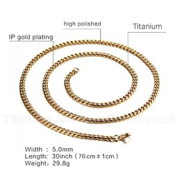 Unisex Titanium Necklace NC-141G
