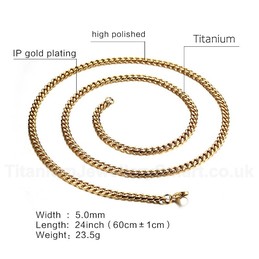 Unisex Titanium Necklace NC-141G