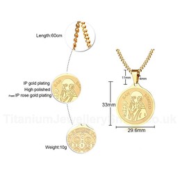 Unisex Titanium Pendant 33 mm PN1037