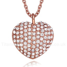 Women's Titanium Pendant 23 mm Heart Shaped PN-200