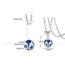 Unisex Titanium Pendant Football Sport PN-1055