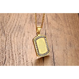 Men's Titanium Pendant 32.3 mm Zircon PN-640G