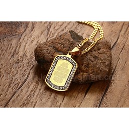 Men's Titanium Pendant 32.3 mm Zircon PN-640G