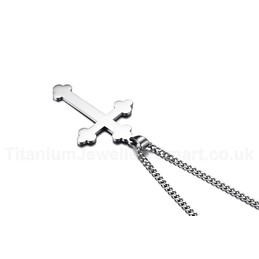 Men's Titanium Pendant 53 mm Bud Cross PN-866
