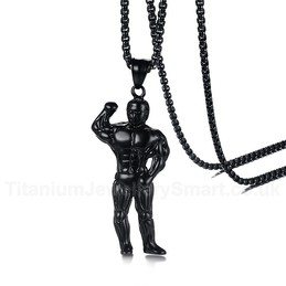 Men's Titanium Pendant Sport Muscle PN-958B