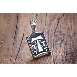 Men's Titanium Pendant T Cross 44 mm PN-785