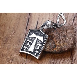 Men's Titanium Pendant T Cross 44 mm PN-785