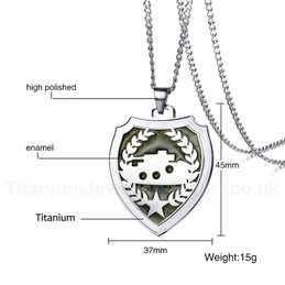 Men's Titanium Pendant Tank Tag PN-822