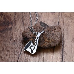 Unisex Titanium Pendant 40 mm Saxophones PN-605