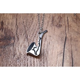 Unisex Titanium Pendant 40 mm Saxophones PN-605