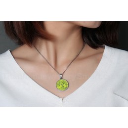 Women's Titanium Pendant 29 mm Tree Colours PN-827