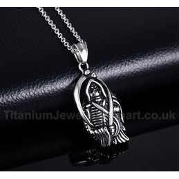 Men's Titanium Pendant Scythe Death PN-464