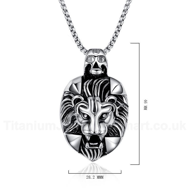 Men's Titanium Pendant Lion PN-157
