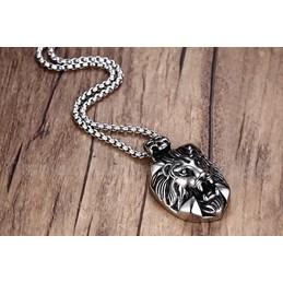 Men's Titanium Pendant Lion PN-157
