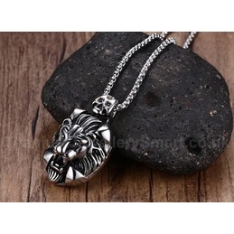 Men's Titanium Pendant Lion PN-157