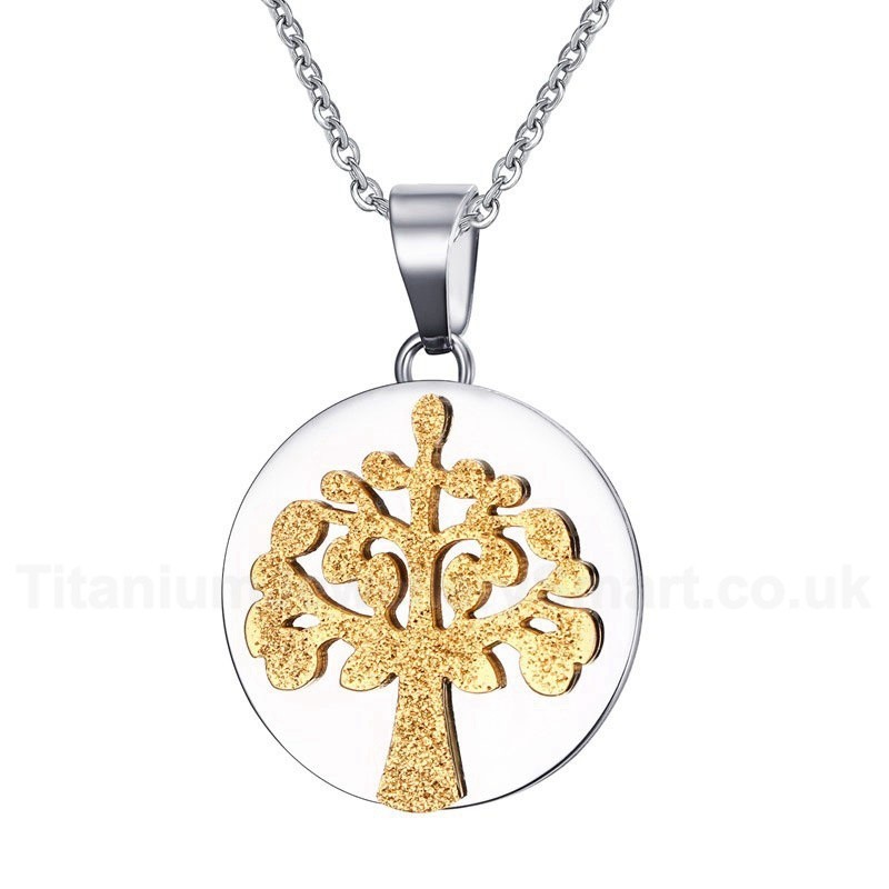 Unisex Titanium Pendant Christmas Tree PN-612