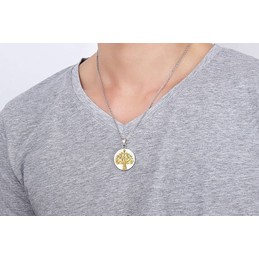 Unisex Titanium Pendant Christmas Tree PN-612