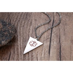 Men's Titanium Pendant 33 mm Medical ID Tag PN-613