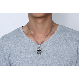 Men's Titanium Pendant Skull PN-184
