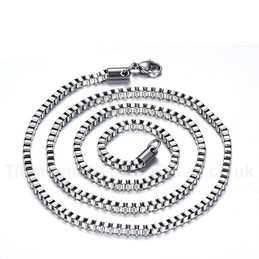 Unisex Titanium Necklace Box Chain NC-005