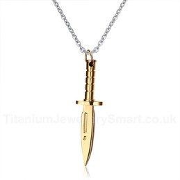 Men's Titanium Pendant Sword Dagger PN-282
