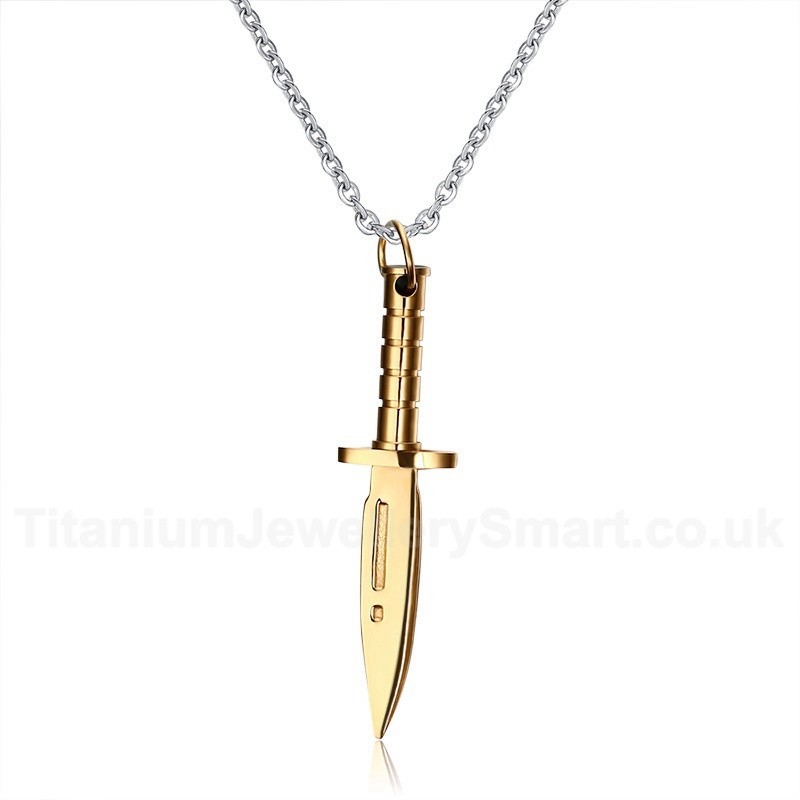 Men's Titanium Pendant Sword Dagger PN-282