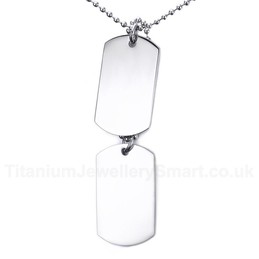 Women's Titanium Pendant Tag Two Pieces PN-385